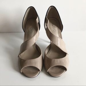 ALDO Beige/ Black Heels